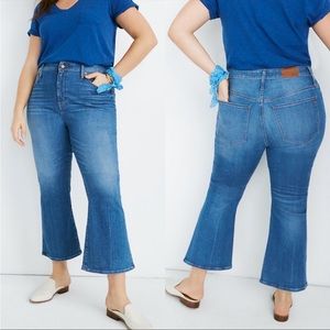 NWT Madewell • cali demi-boot jeans in tierney wash sz 36P